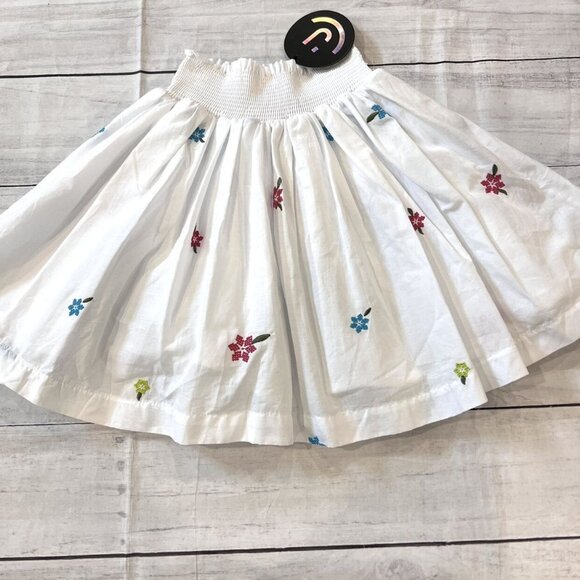 🆕NWT JayBee White Embroidered Skirt - Picture 1 of 7